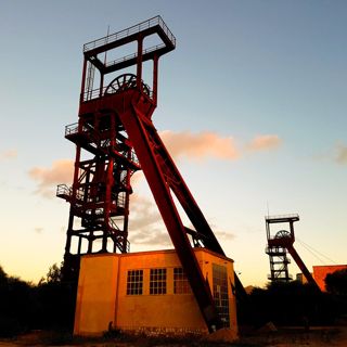 Torre di estrazione mineraria a Carbonia
